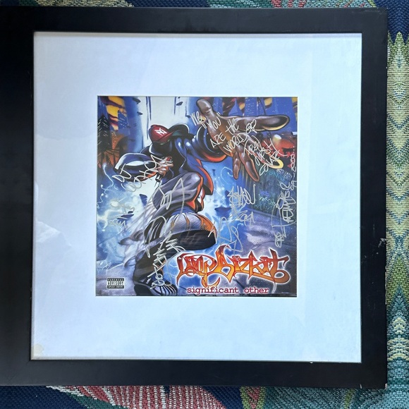 Limp Bizkit Significant Other Autographed Vinyl art direction by: CONART Used - Picture 1 of 2